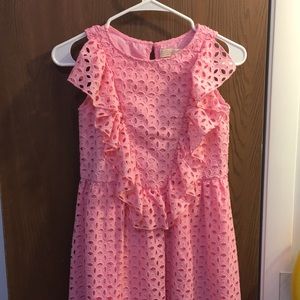 Zara Girls casual collection eyelet ruffled dress